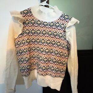 LOFT Multicolor Knit Sweater